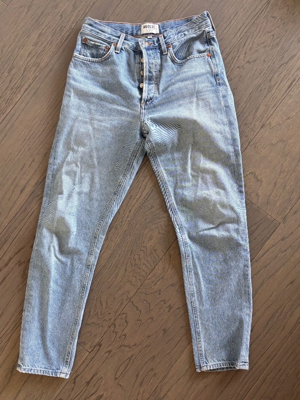 Agolde Light Blue Slim Leg Jeans